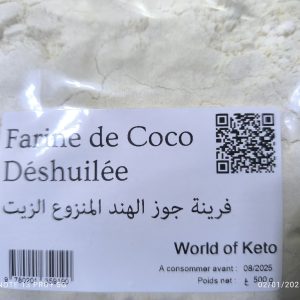world of keto farine de coco 500 g